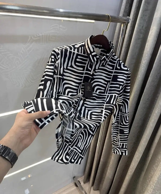 Rare Rabbit White Design 1 Imported Shirt