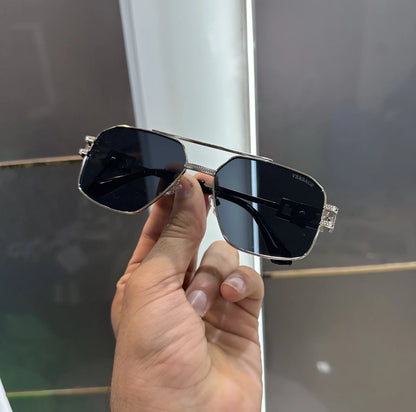 Versace Silver Black Premium Shades 2602
