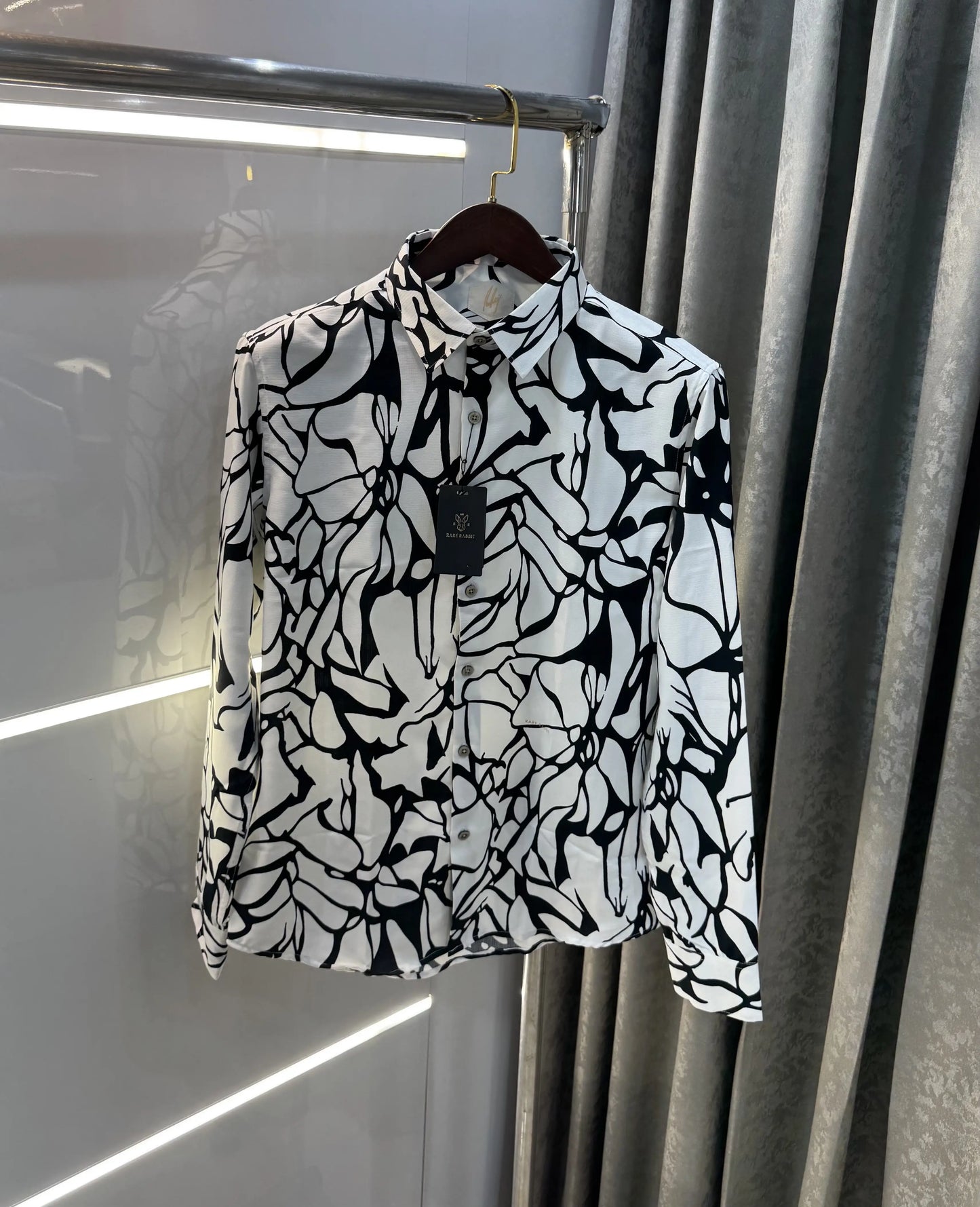 Rare Rabbit White Design Imported Shirt