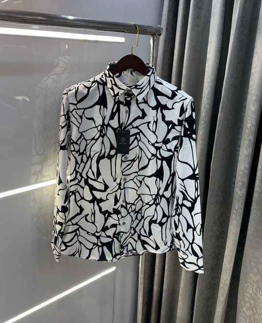 Rare Rabbit White Design Imported Shirt