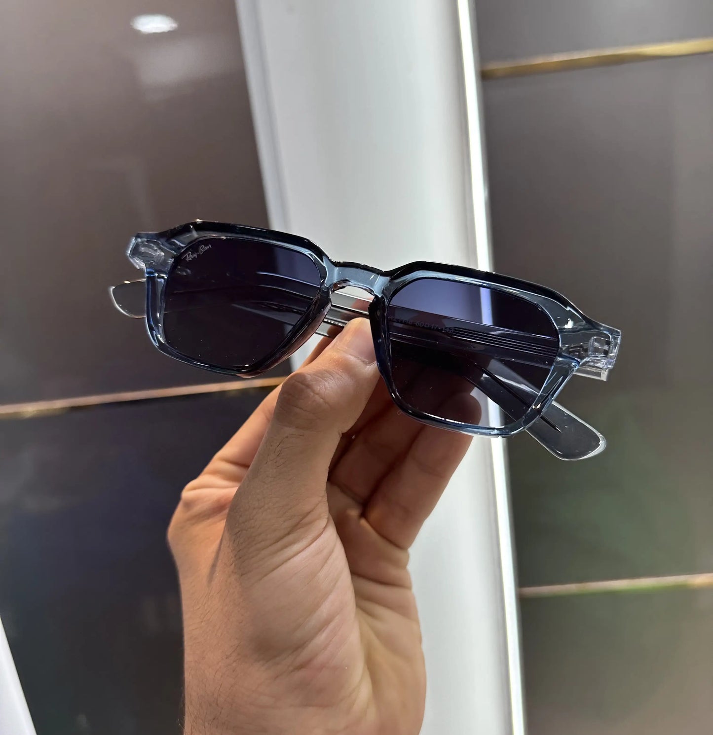RayBan Grey Blue Premium Shades 1115