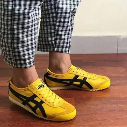 Onitsuk_a Tiger Mexico 66 Yellow Black  Mens First Copy Iconic Sneakers D-1871