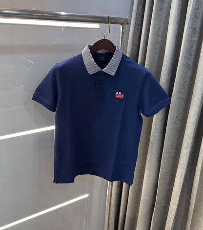 Arman i Exchange Petrol Blue Logo Work Premium Polo T-Shirt