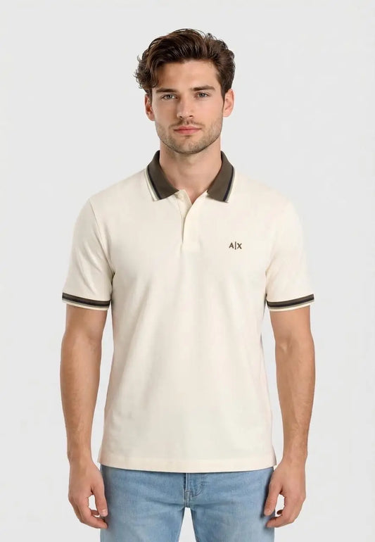 Arman i Exchange Cream Logo Work Premium Polo T-Shirt