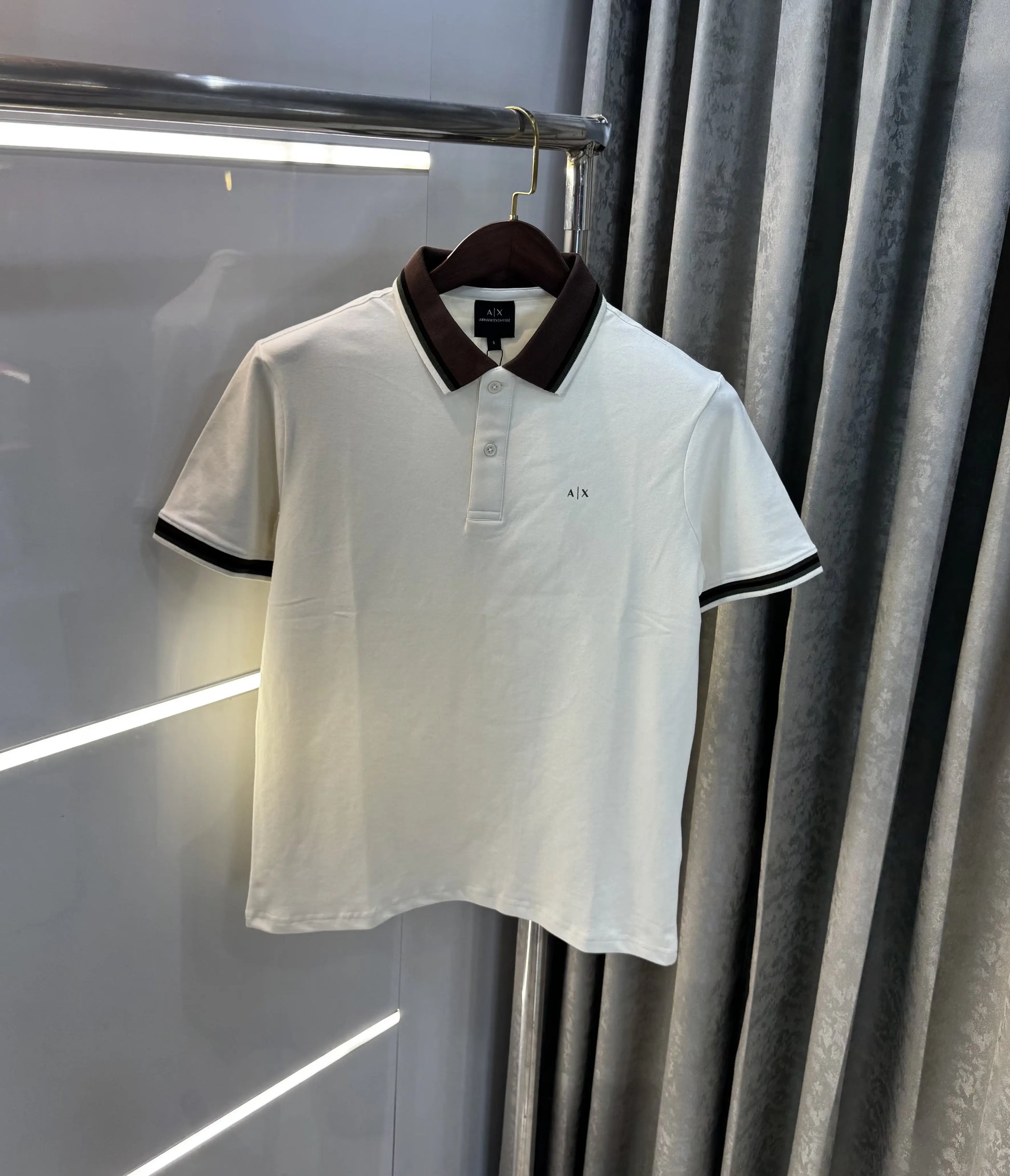 Arman i Exchange Cream Logo Work Premium Polo T-Shirt