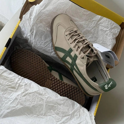 Onitsuka Tiger Mexico 66 SD Beige Green  7A Premium Sneakers D-2078