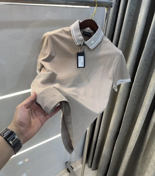 Empori o Arman i Beige Premium Polo T-Shirt