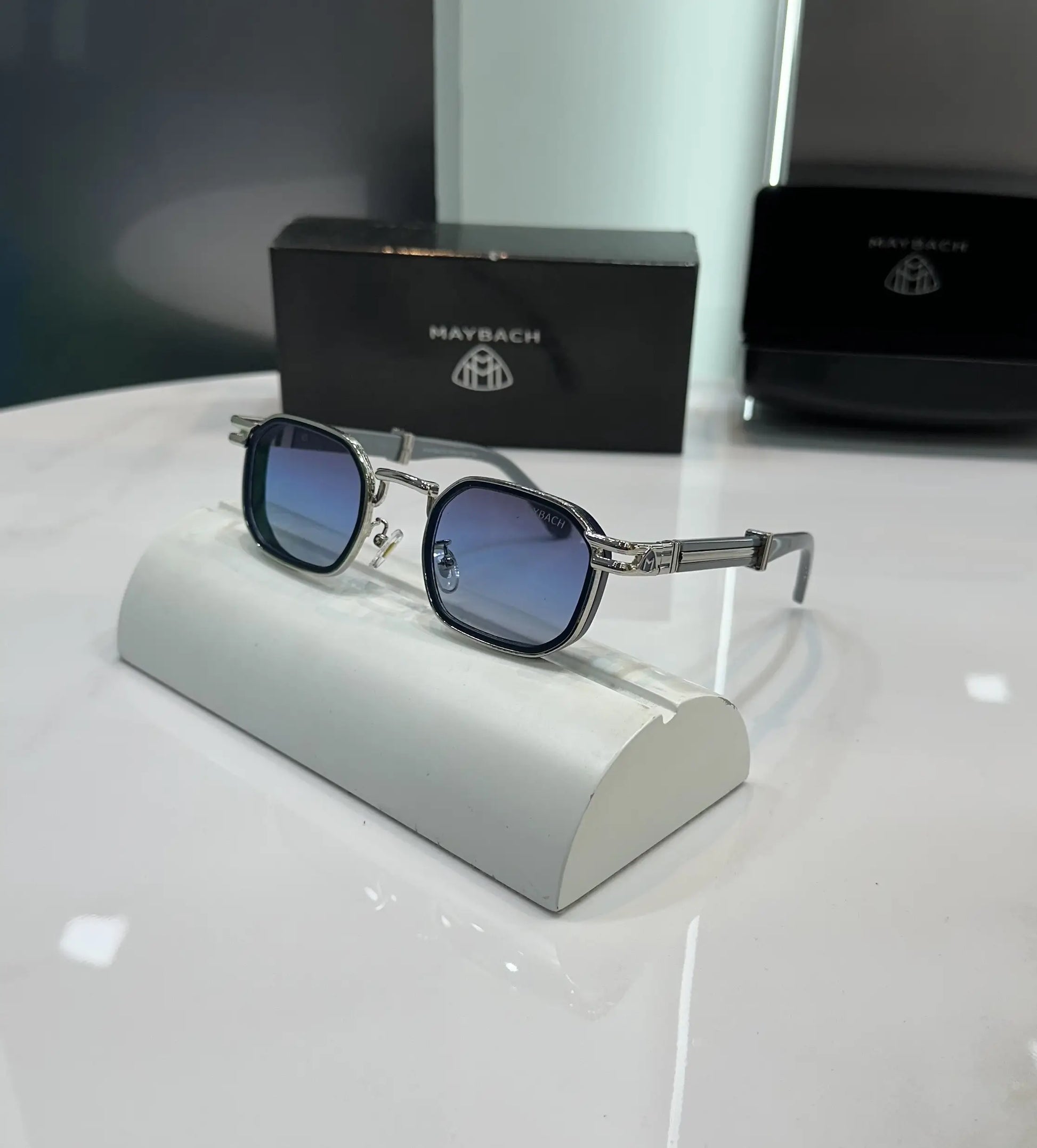 Maybach Silver Blue Premium Shades 2735
