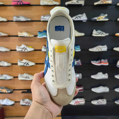 Onitsuka Tiger Mexico 66 Slip-On - BlueYellow  Mens Premium Copy D-1924