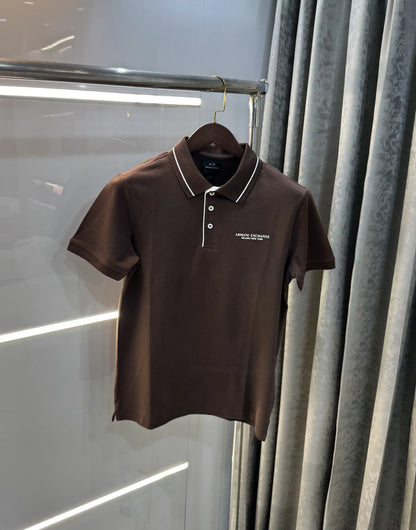 Arman i Exchange Brown Logo Work Premium Polo T-Shirt