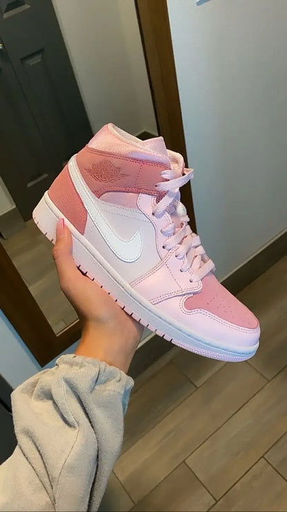 Nike_Jordan Retro 1 Mid Digital Pink Sneaker For Her