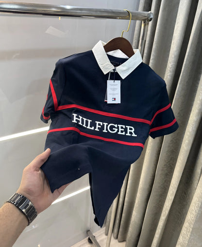 Tommy Hilfiger Navy Blue Premium Polo T-shirt